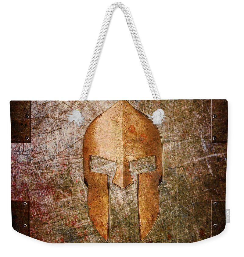 Sparta Weekender Tote Bag featuring the digital art Sparta by Fred Ber