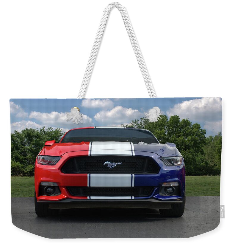2016 Weekender Tote Bag featuring the photograph Special Edition 2016 Ford Mustang by Tim McCullough