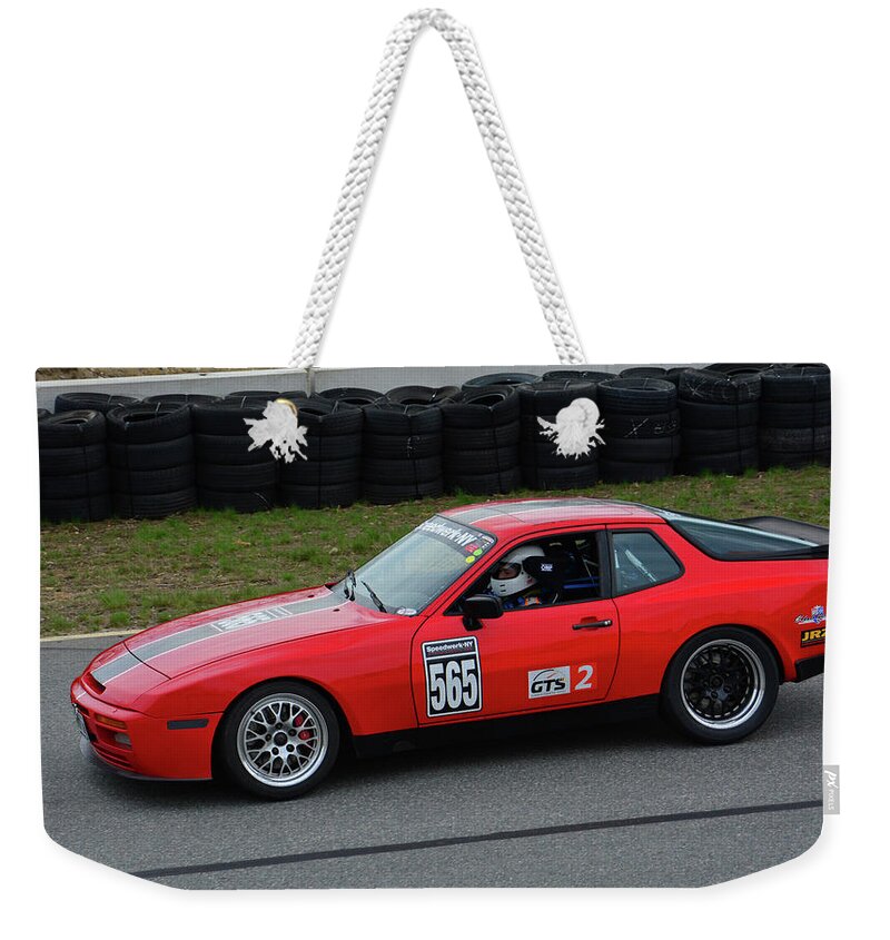 Motorsports Weekender Tote Bag featuring the photograph Speedwerk NY Antique Porsche by Mike Martin