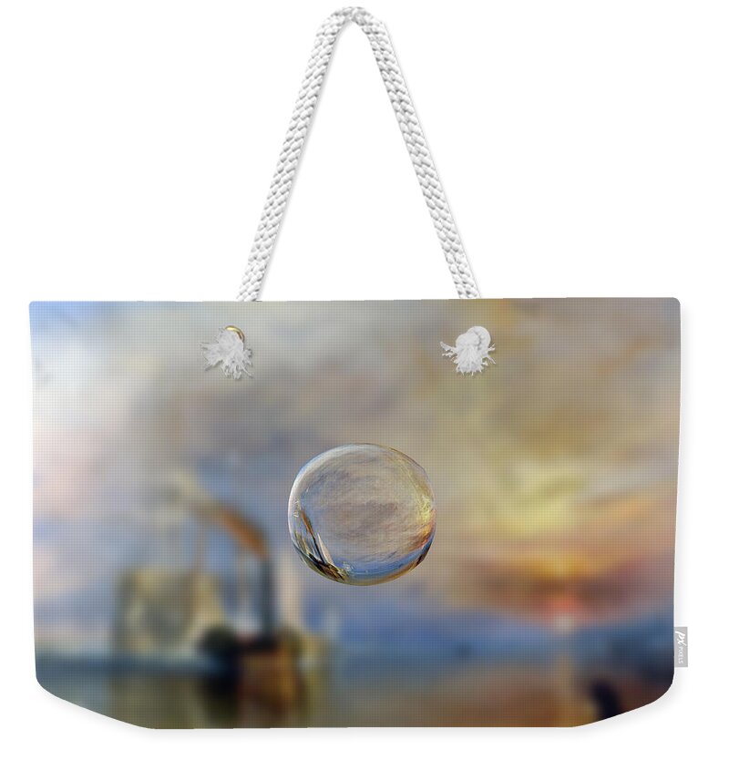 Post Modern Weekender Tote Bag featuring the digital art Sphere 6 Turner by David Bridburg