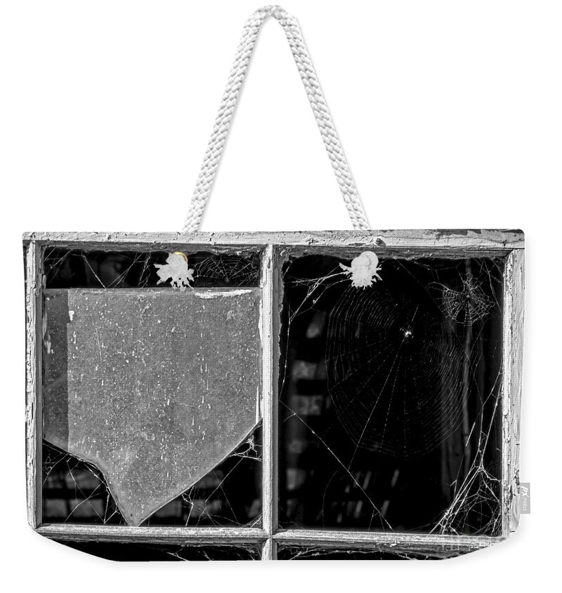 Window Weekender Tote Bag featuring the photograph Spider's Paradise by James Aiken
