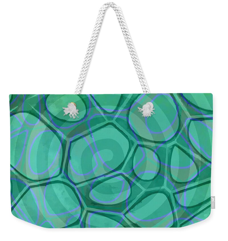Square Weekender Tote Bag featuring the photograph Spiral 3 - Abstract Painting by Edward Fielding