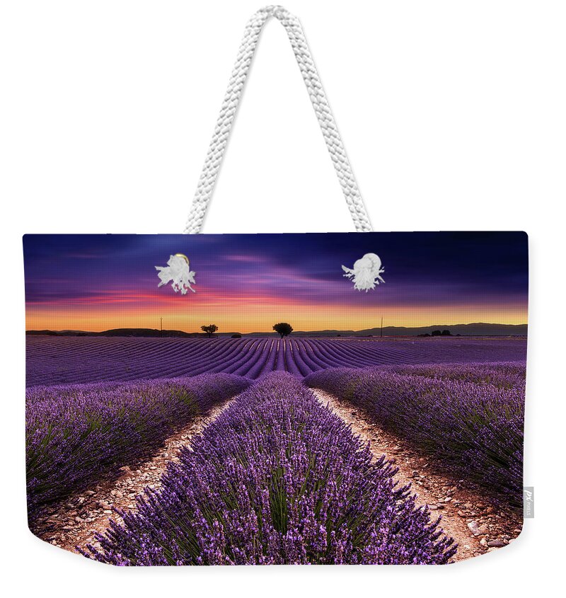 Landscape Weekender Tote Bag featuring the photograph Spirit of ecstasy by Jorge Maia