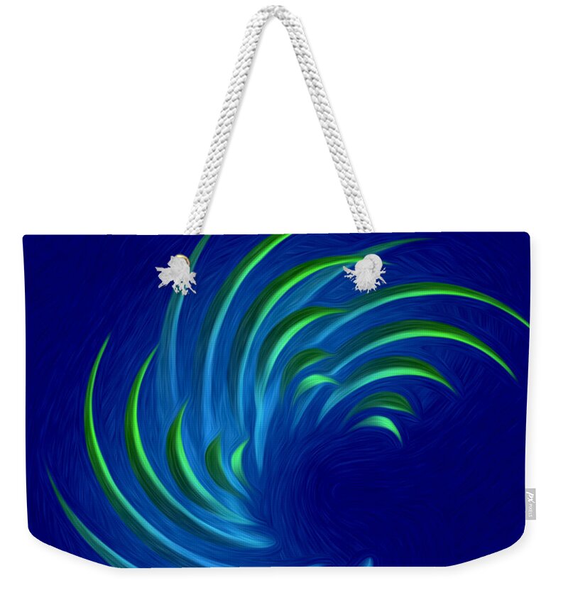 Flexible Synergy Weekender Tote Bag featuring the digital art Spiritual art - Flexible Synergy by RGiada by Giada Rossi