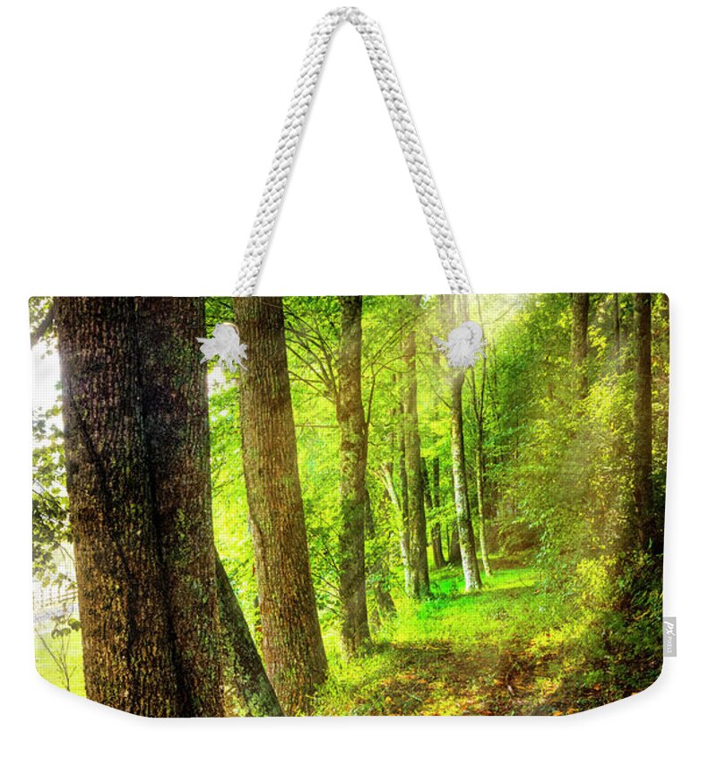 Appalachia Weekender Tote Bag featuring the photograph Spiritual Walk with Nature by Debra and Dave Vanderlaan
