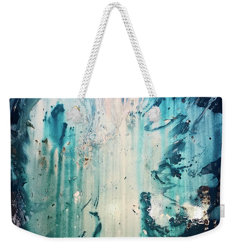 Splash Weekender Tote Bag featuring the painting Splash by Michelle Pier