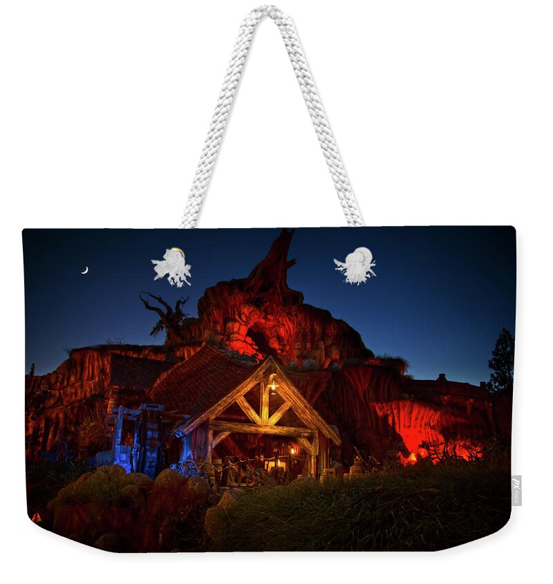 Magic Kingdom Weekender Tote Bag featuring the photograph Splash Mountain by Mark Andrew Thomas
