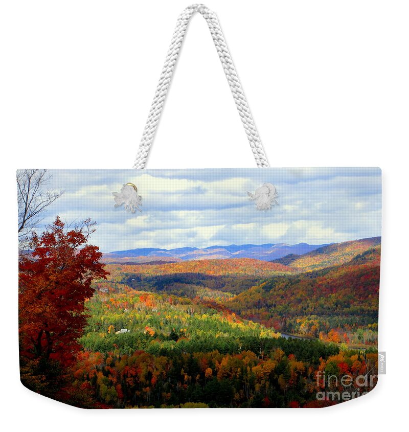 Autumn Weekender Tote Bag featuring the photograph Splendor by Elfriede Fulda