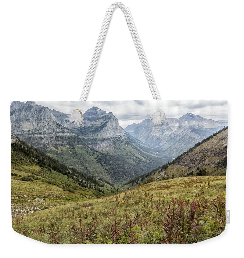 Highline Trail Weekender Tote Bag featuring the photograph Splendor from Highline Trail - Glacier by Belinda Greb