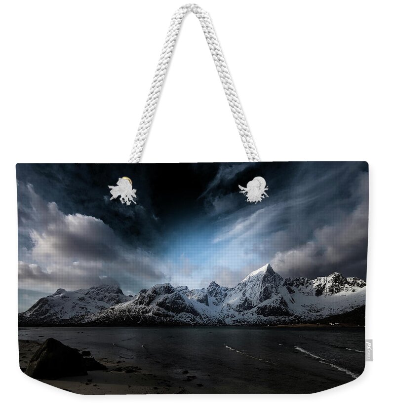 Landscape Weekender Tote Bag featuring the photograph Spotlight by Philippe Sainte-Laudy