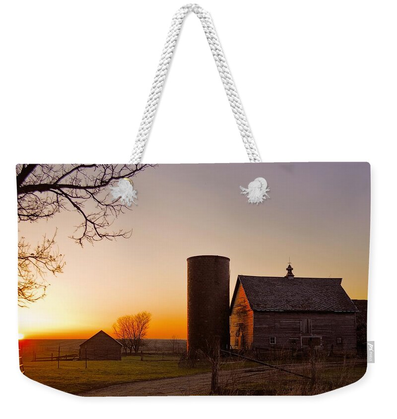 Rustic Weekender Tote Bag featuring the photograph Spring At Birch Barn 2 by Bonfire Photography