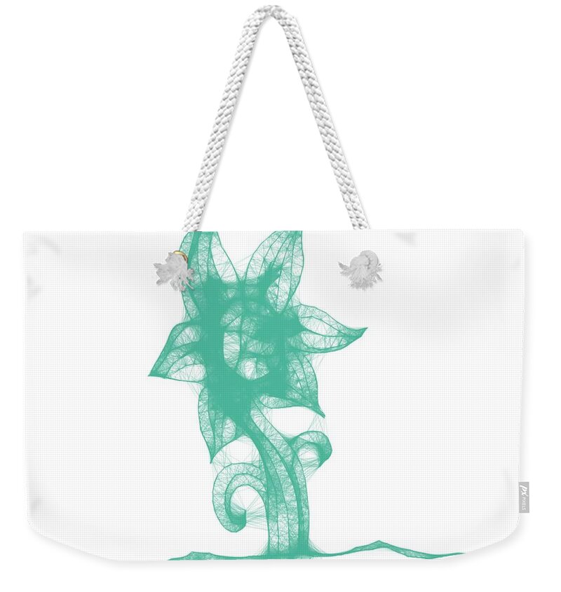 Flower Weekender Tote Bag featuring the painting Spring Flower 3 by Celestial Images