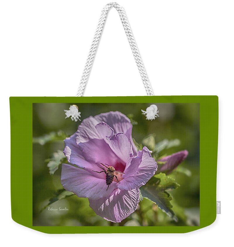 Bee Weekender Tote Bag featuring the photograph Spring Happy Dance by Rebecca Samler