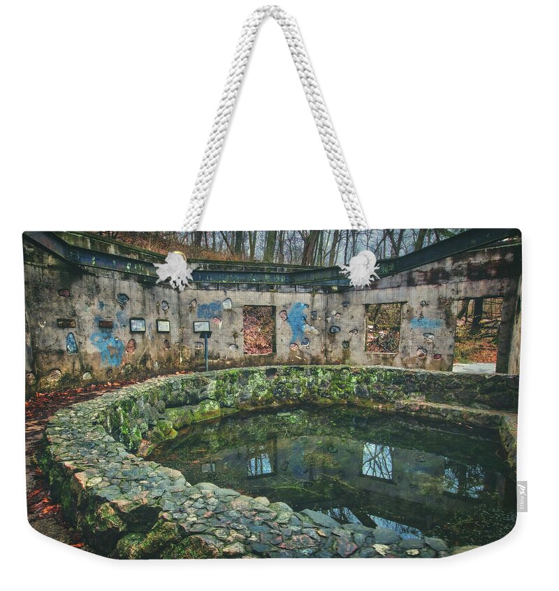 Jennifer Rondinelli Reilly Weekender Tote Bag featuring the photograph Spring House 2 - Paradise Springs - Kettle Moraine State Forest by Jennifer Rondinelli Reilly - Fine Art Photography