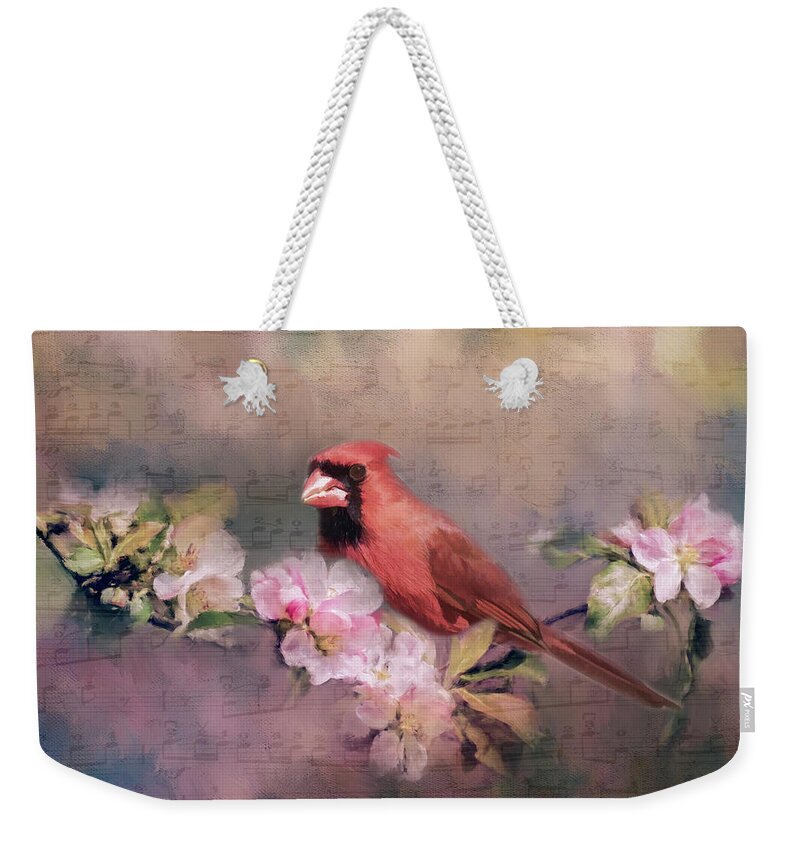 Flower Weekender Tote Bag featuring the photograph Spring Song by Cathy Kovarik
