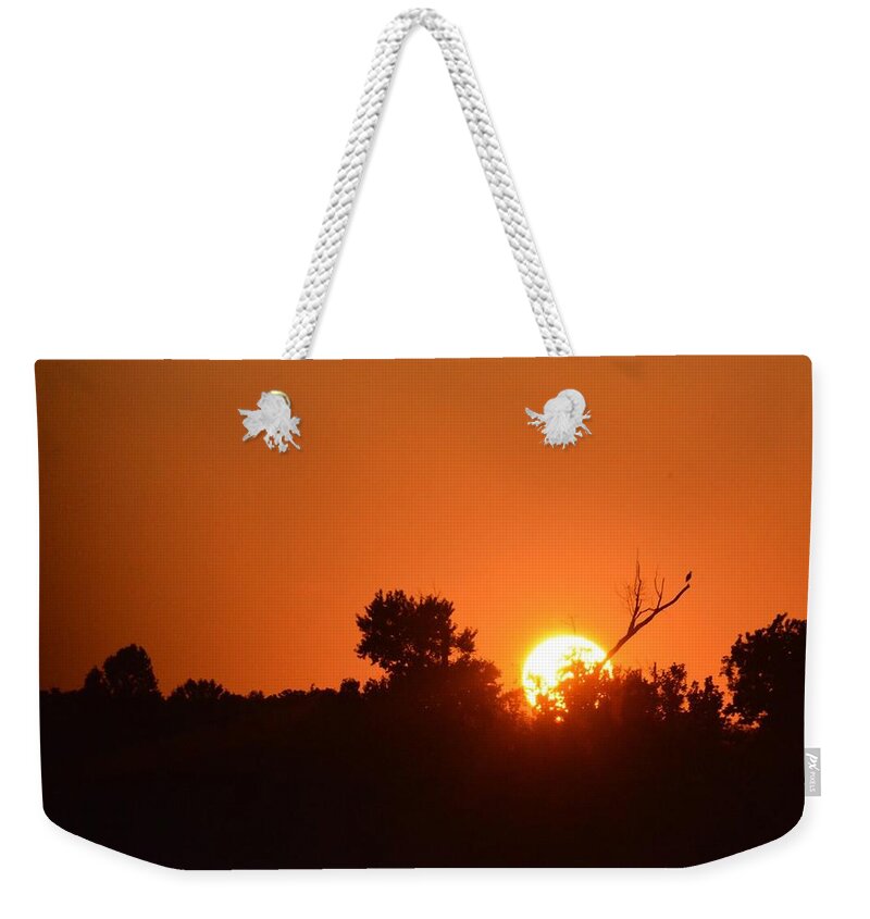 Sunset Weekender Tote Bag featuring the photograph Spring Sunset by Sumoflam Photography