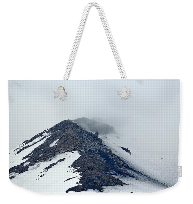 Volcano Weekender Tote Bag featuring the photograph Spring Thaw Mt. Etna by Richard Ortolano