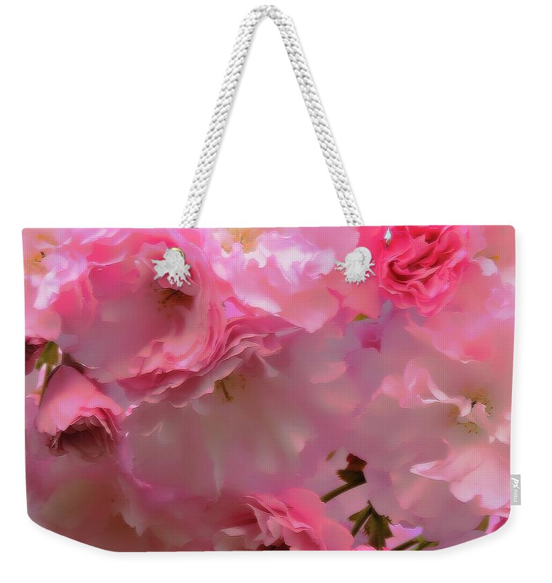 Cherry Blossoms Weekender Tote Bag featuring the photograph Spring With A Cherry On Top by Tami Quigley