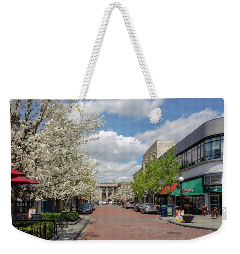 Marion Street Weekender Tote Bag featuring the photograph Springtime on Marion Street. by Todd Bannor