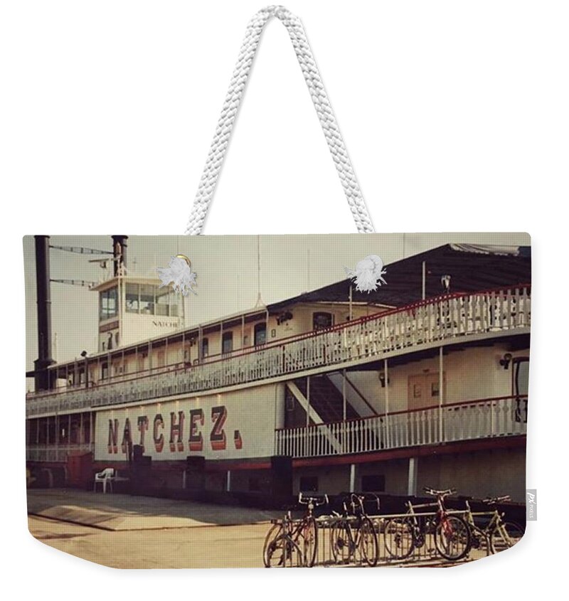  Weekender Tote Bag featuring the photograph Ss Natchez, New Orleans, October 1993 by John Edwards