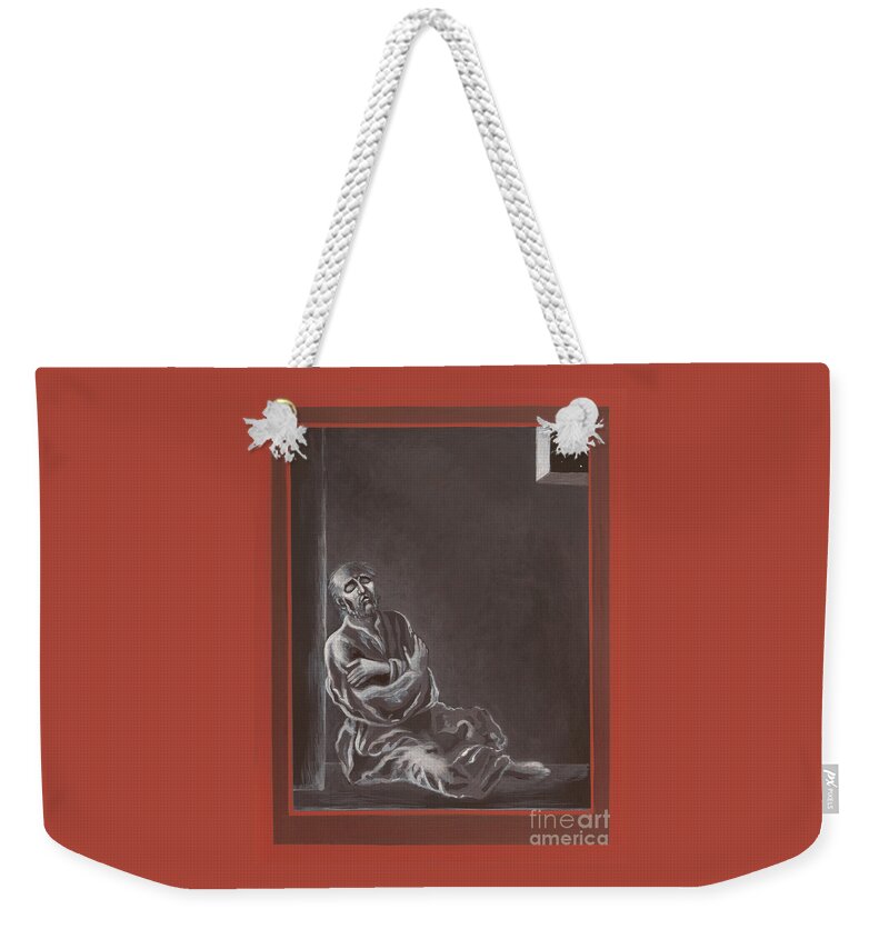  St John Of The Cross In The Dark Night Of The Soul Weekender Tote Bag featuring the painting St John of the Cross in the Dark Night of the Soul 290 by William Hart McNichols