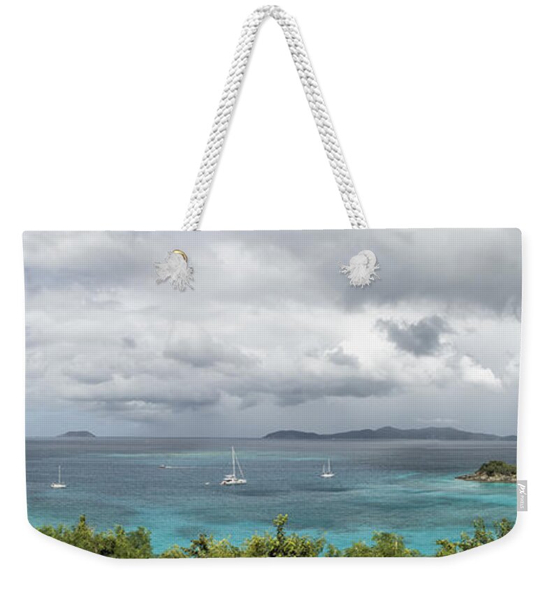 Trunk Bay Weekender Tote Bag featuring the photograph St John - What's Not to Love by Belinda Greb