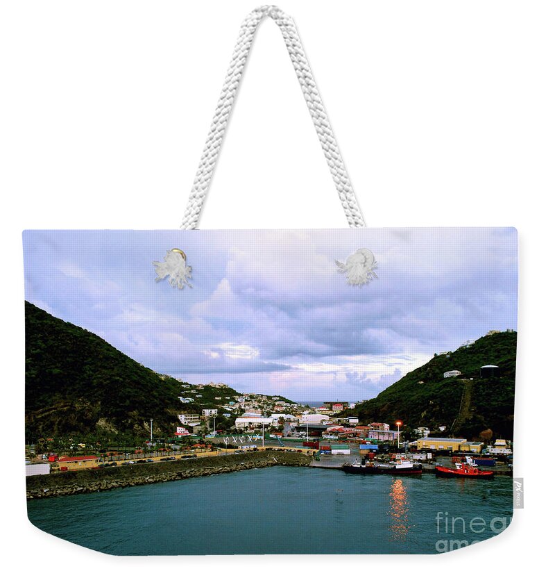 Valley Weekender Tote Bag featuring the photograph St. Martin harbor by Gary Wonning
