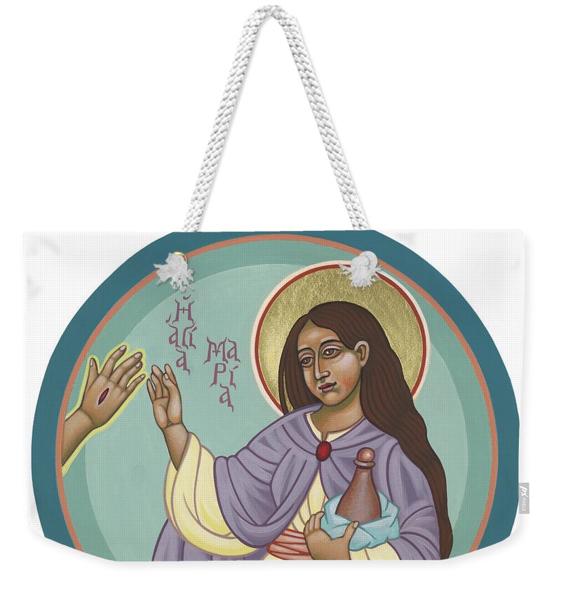 St Mary Magdalen : “rabboni” (john 20:16) Weekender Tote Bag featuring the painting St Mary Magdalen Rabboni - John 20 16 by William Hart McNichols