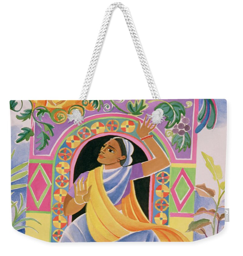 St. Mary Magdalene At The Tomb Weekender Tote Bag featuring the painting St. Mary Magdalene at the Tomb - MMMMT by Br Mickey McGrath OSFS