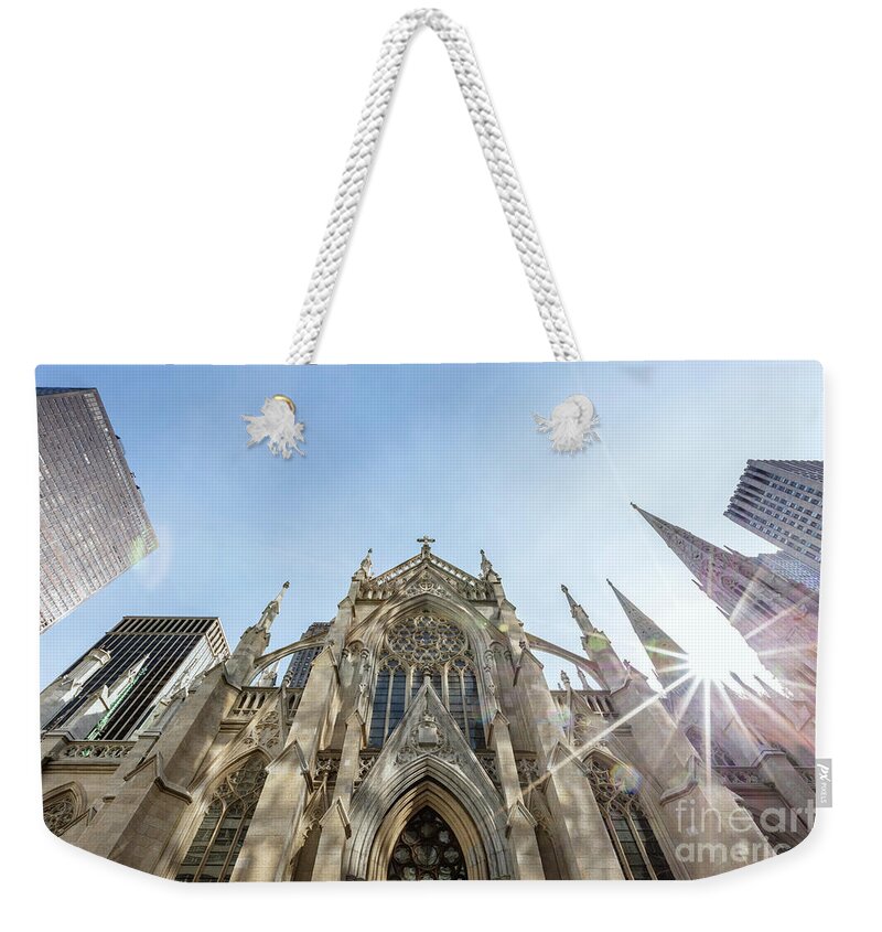New York Weekender Tote Bag featuring the photograph St. Patrick cathedral, Manhattan, New York, USA by Matteo Colombo