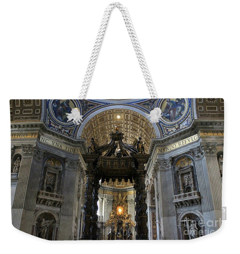 St. Peter's Basilica Weekender Tote Bag featuring the photograph St. Peter's Basilica by Binka Kirova