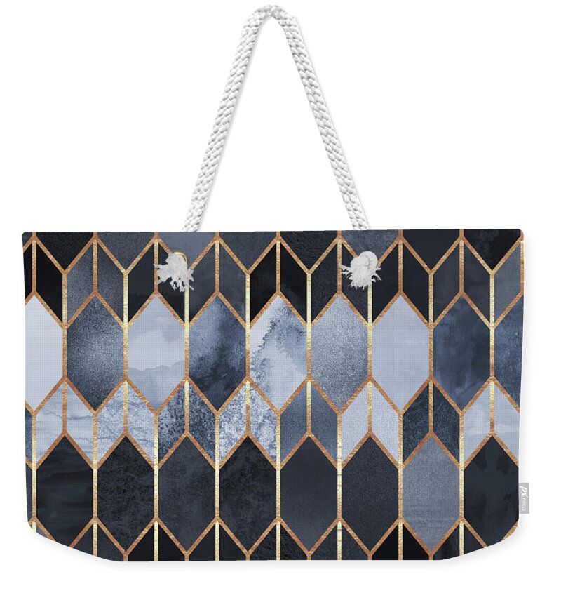 Graphic Weekender Tote Bag featuring the digital art Stained Glass 4 by Elisabeth Fredriksson