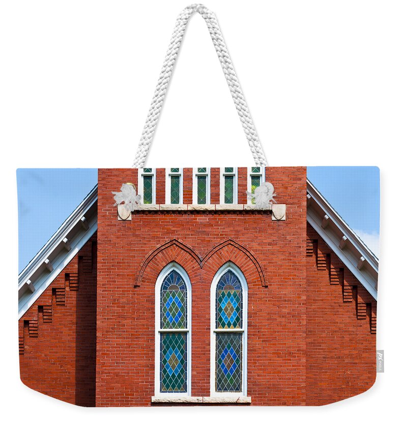 Arches Weekender Tote Bag featuring the photograph Stained Glass by Christi Kraft