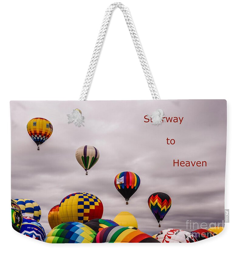 Stairway To Heaven Weekender Tote Bag featuring the photograph Stairway to Heaven by Grace Grogan