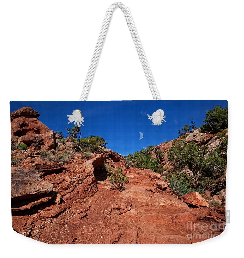 Red Rocks Weekender Tote Bag featuring the photograph Stairway to Heaven by Jim Garrison