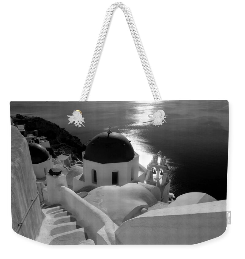 Travel Weekender Tote Bag featuring the photograph Stairway to the Church by Lucinda Walter