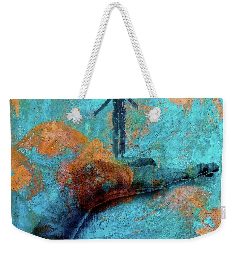 Hand Weekender Tote Bag featuring the photograph Standing at the hand by Gabi Hampe