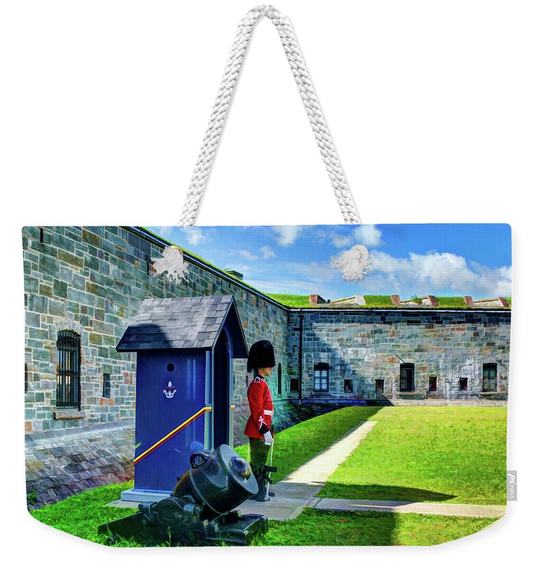 Quebec City Weekender Tote Bag featuring the photograph Standing Guard by David Thompsen
