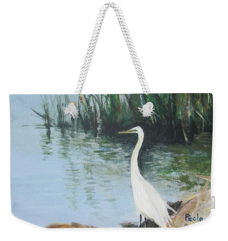  Weekender Tote Bag featuring the painting Standing Strong by Paula Pagliughi