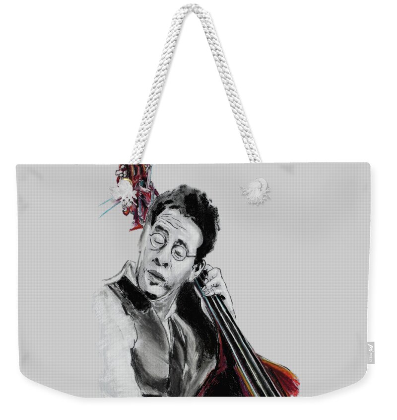 Stanley Clarke Weekender Tote Bag featuring the pastel Stanley Clarke by Melanie D