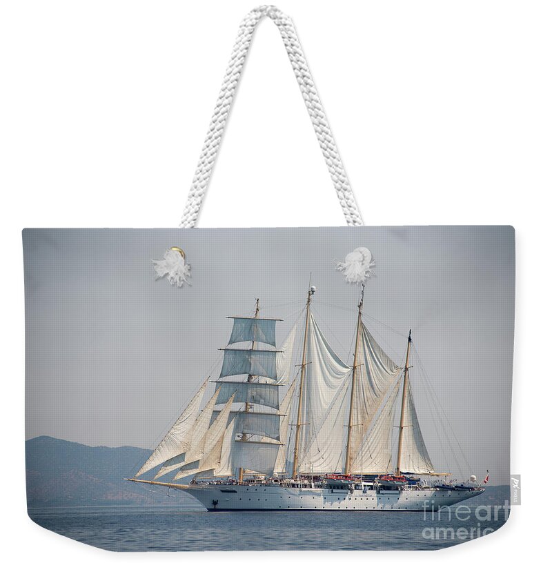 Aegis Weekender Tote Bag featuring the photograph Star Flyer II by Hannes Cmarits