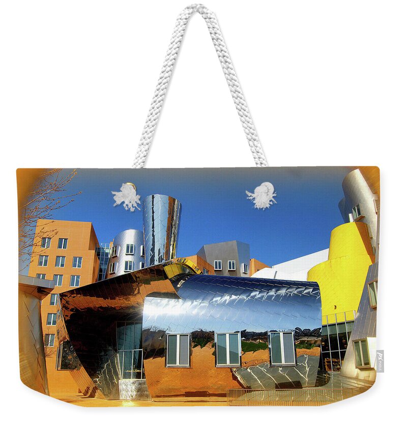 University Weekender Tote Bag featuring the photograph Stata at MIT by Caroline Stella