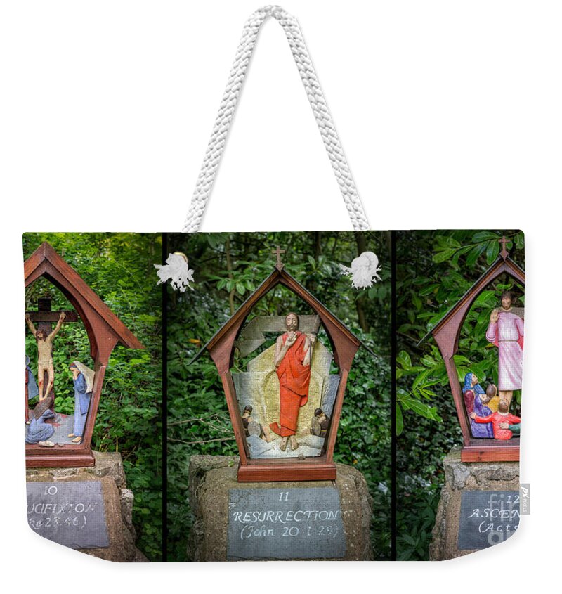 Catholic Weekender Tote Bag featuring the photograph Stations of the Cross 4 by Adrian Evans