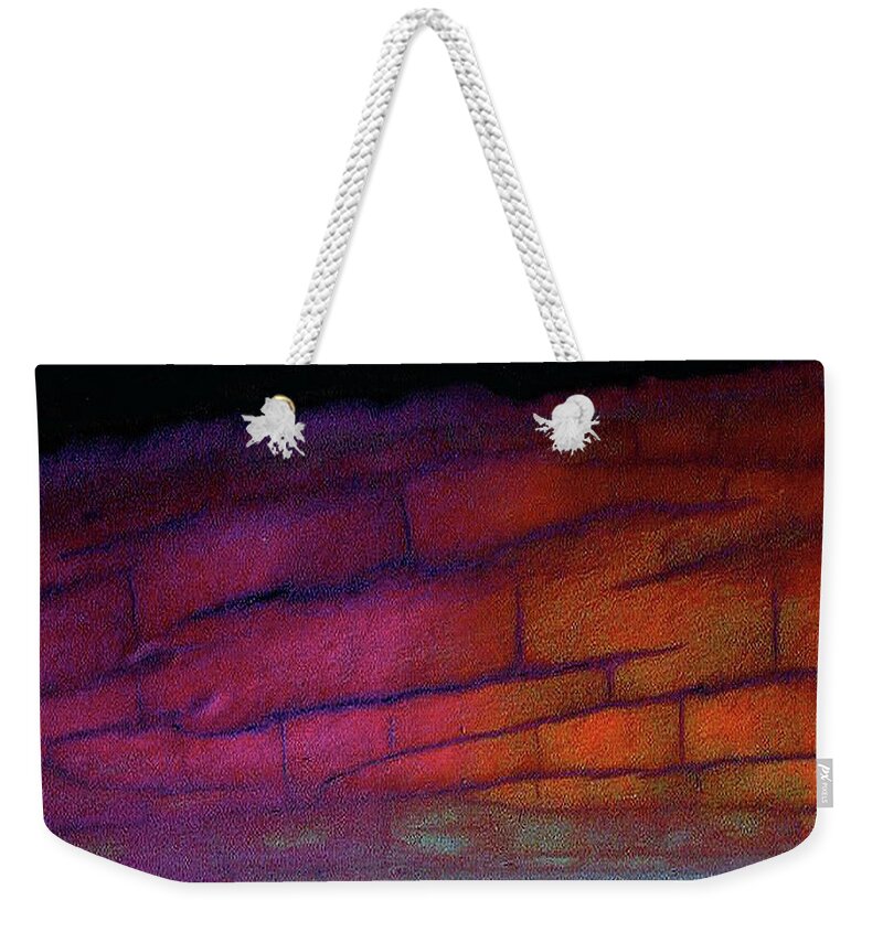 Abstract Weekender Tote Bag featuring the digital art Steady Wisdom by Richard Laeton