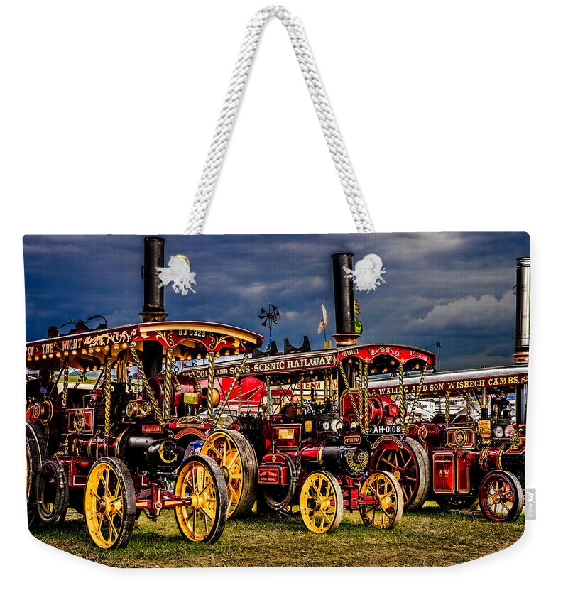 Steam Weekender Tote Bag featuring the photograph Steam Power by Chris Lord