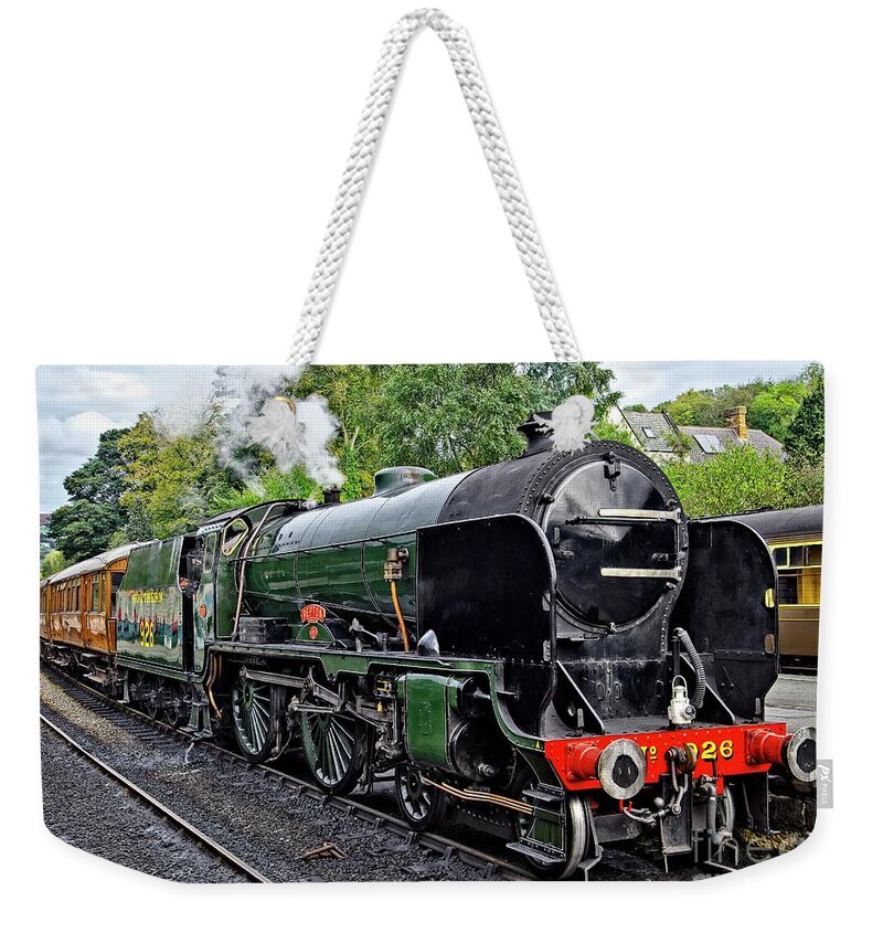 Steam Train Weekender Tote Bag featuring the photograph Steam Train on North York Moors Railway by Martyn Arnold