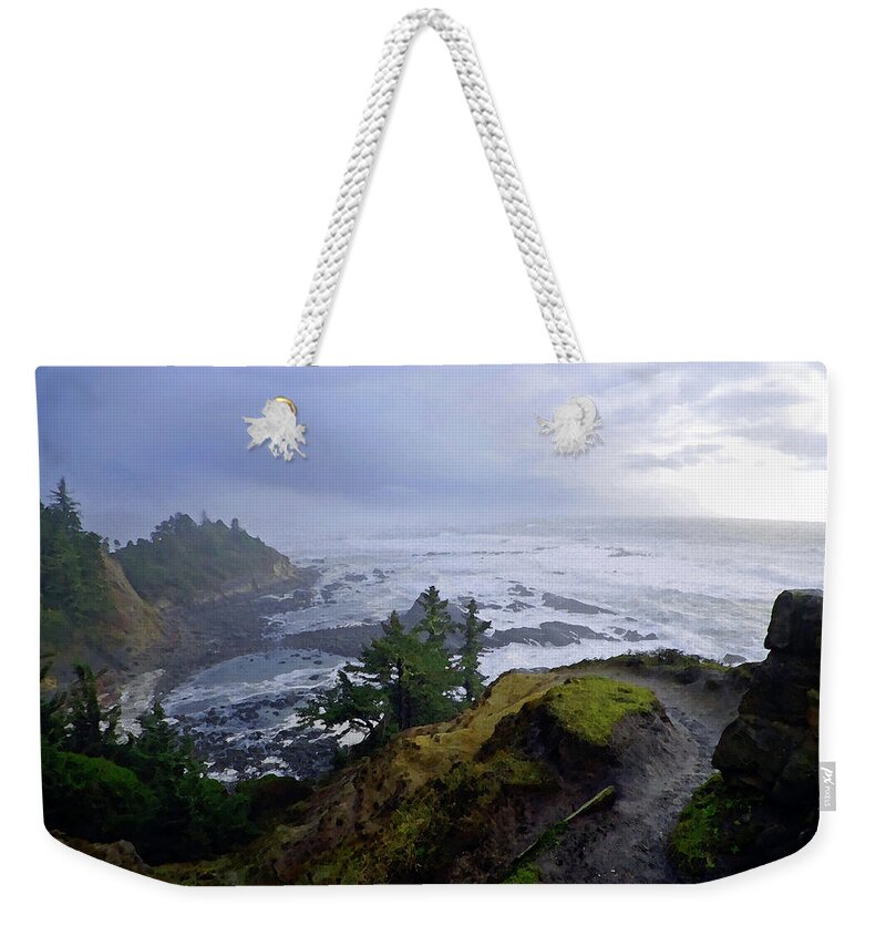 Adria Trail Weekender Tote Bag featuring the photograph Steep Trail by Adria Trail