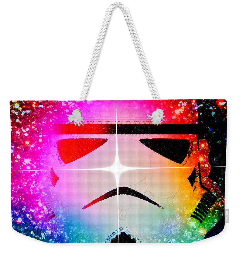 Trooper Weekender Tote Bag featuring the digital art Stellar Trooper by HELGE Art Gallery
