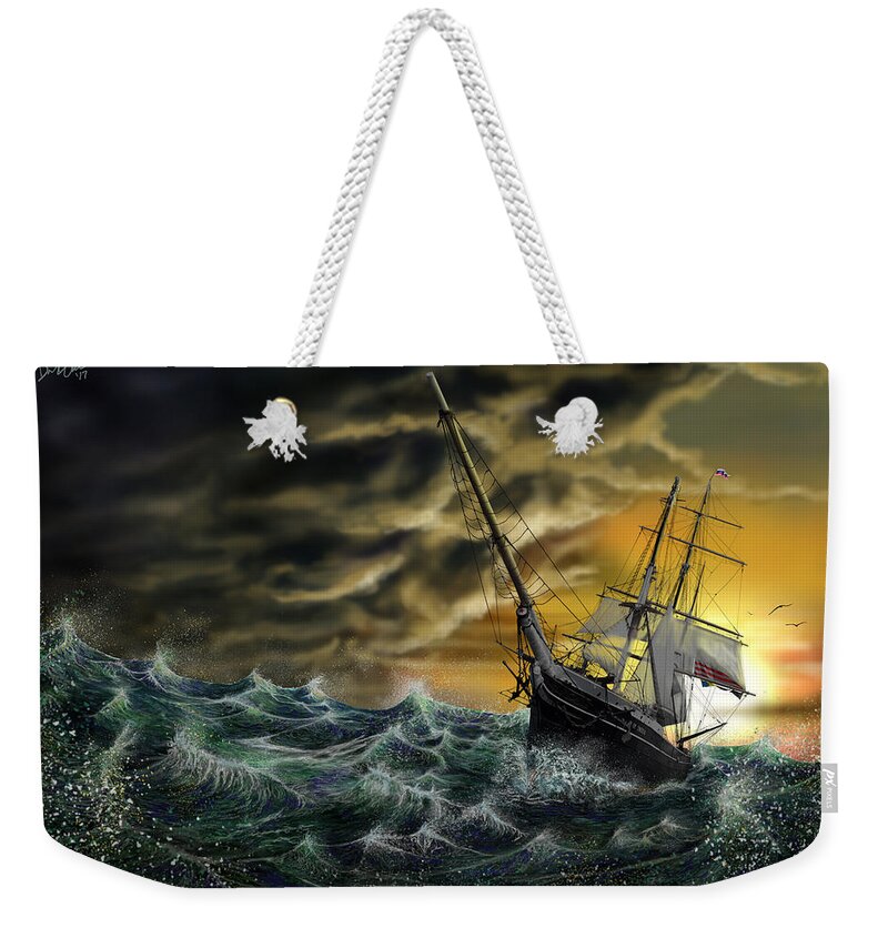 Donolea Weekender Tote Bag featuring the digital art Star Of India by Don Olea