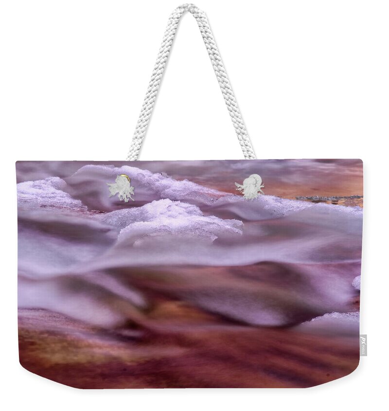 Stickney Brook Weekender Tote Bag featuring the photograph Stickney Brook Abstract II by Tom Singleton